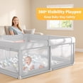 thumbnail image 3 of DaPlug Baby Playpen, 51 x 51 inch Indoor & Outdoor Toddler Play Yard Fence for Boys Girls, Gray, 3 of 7