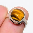thumbnail image 2 of 925 Sterling Silver Tiger Eye Gemstone Handmade Jewelry Ring Size 6, 2 of 2
