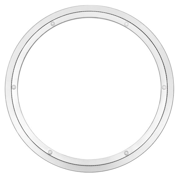 Aluminum Lazy Susan Bearing Metal Rotating Turntable Bearings Swivel Plate 14 Inch for Dining-Table Silver