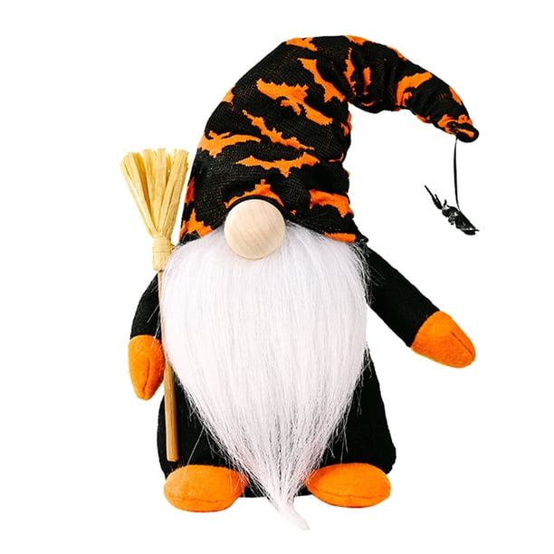 BIG SALE!Decoración de felpa enana de Halloween,muñeca de pie Rudolph,decoración de ventana