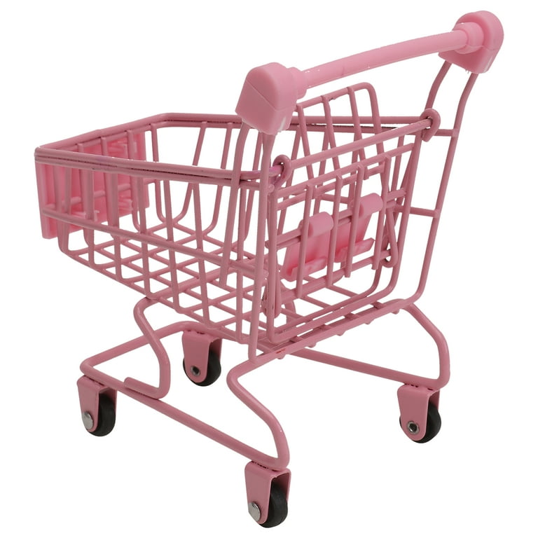 Ounona Shopping Cart Mini Cart Toy Grocery Supermarket Utilitydesktopfor Storagehandcart Kids Handcart Kids Miniature Trolly