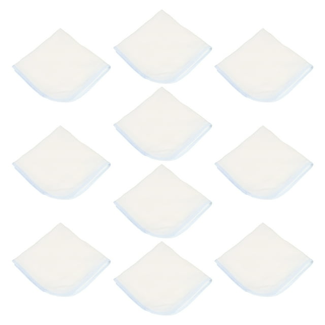 10pcs Infantes Toallas de algodón Toallas Saliva Toallas recién nacidas Toallas faciales