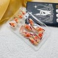 thumbnail image 4 of Uñas postizas adhesivas SXTSZJ forma almendra acrílicas con diseño floral, 24 piezas, 4 of 7