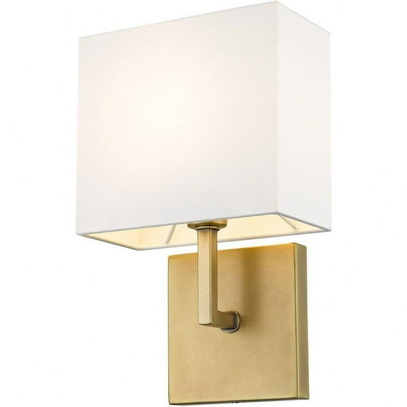 1 Light Wall Sconce in Transitional Style-11.25 inches Tall and 7 inches Wide-Rubbed Brass  Finish Bailey Street Home 372-Bel-4652358