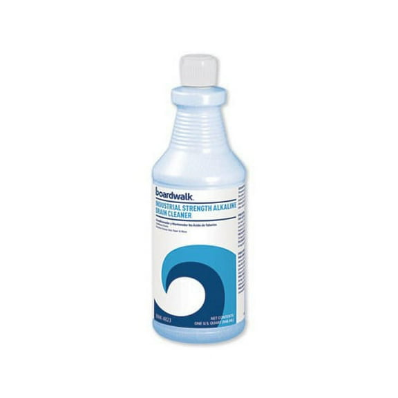 Industrial Strength Alkaline Drain Cleaner 32 oz Bottle, 12/Carton