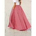 thumbnail image 3 of Elegant Women's Skirt,High-Waisted, Wide-Sweep, Flowy A-Line Skirt, 3 of 4