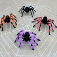 thumbnail image 5 of Giant Spider Web Halloween Decoration Set Scary Haunted Party Home Yard Decor, White, 5 of 7