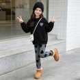 thumbnail image 2 of WXFAZCVU Outfits for Girls Cute Printed Long Sleeve Pullover Tops and Pants 2 Piece Set Size 5-6 Years, 2 of 4