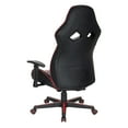 thumbnail image 6 of Vapor Gaming Chair in Black Faux Leather with Red Accents, 6 of 15