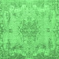 thumbnail image 1 of Ahgly Company Indoor Square Persian Emerald Green Traditional Area Rugs, 7' Square, 1 of 4