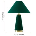 thumbnail image 4 of Beautiful Thyme Green Velvet Table Lamp by Drew Barrymore, 19" H, 4 of 7