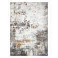 thumbnail image 2 of GlowSol Area Rug 5'x7' Modern Abstract Washable Rugs for Living Room Bedroom Indoor Soft Non Slip Low Pile Throw Rug, Brown, 2 of 8