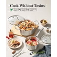 thumbnail image 2 of Juego de ollas y sartenes de acero inoxidable, 10 piezas de acero inoxidable para cocina de inducción, sin PFOA, sartenes, cacerolas, sartenes y ollas, compatible con todo tipo de cocinas., 2 of 5