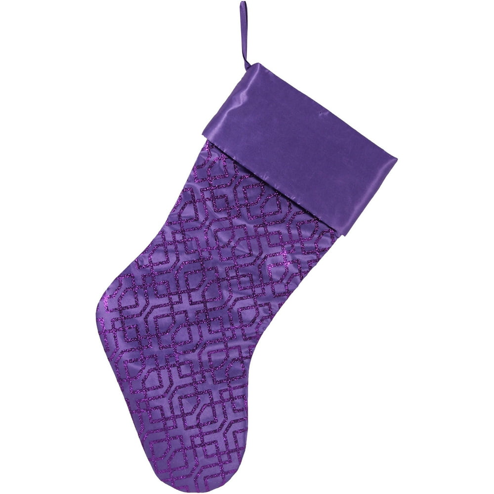 Holiday Time Purple Stocking - Walmart.com - Walmart.com