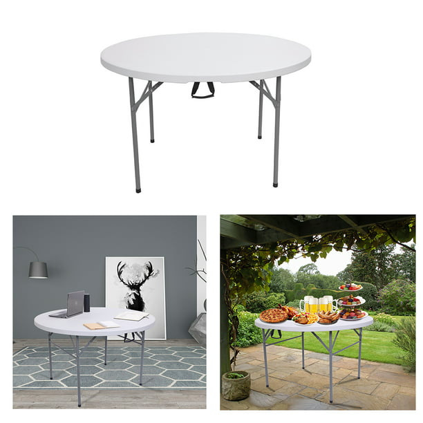 48inch Round Folding Table Outdoor, Round Utility Table