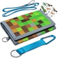 thumbnail image 1 of Carteras para niños y niñas de 4 a 18 años, billetera triple para niños pequeños/jóvenes con bolsillo para monedas con cremallera y tarjeteros, billetera novedosa para regalos de cumpleaños para niños, 1 of 5