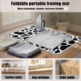 thumbnail image 6 of ZIATUBLES Cow Print Ironing Mat for Tabletop Multifunctional Foldable Ironing Blanket, Portable Travel Ironing Board Alternative Cover Fits Compact Space, 31.5" x 19.6", 6 of 7