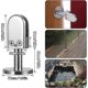 thumbnail image 3 of Glass Clamp for Stairs, 2 Pieces Glass Clamp 6-8mm, 304 Stainless Steel Glass Clamp, Glass Clamps for Balustrade, with Lower Support Column, Adjustabl, 3 of 5