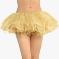 thumbnail image 2 of Amscan Tulle Elastic Waistline Costume Tutu, One Size, Gold, 2 of 3