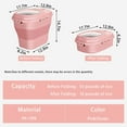 thumbnail image 2 of Cereal Rice Food Rolling Wheel Storage Containers Collapsible 20 to 50 Lbs Dispenser Bin Airtight Locking Lid Pet Cat Food Flour Sugar Plastic Large Kitchen Pantry Holder With Measuring Cup Dog Bowl, 2 of 8