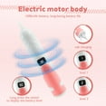 thumbnail image 2 of Silicone Plastic Multifunctional Electric Bottle Brush Set Adjustable Level Rechargeable Baby Bottle Cleaner With Indicator Light for Home Travel Use-1set-pink, 2 of 10