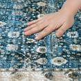 thumbnail image 5 of CAROMIO Area Rug Vintage Floral Rug Non-Slip Rugs for Living Room Bedroom Kitchen Dining Room, 2' x 6' Blue Brown, 5 of 7