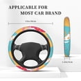 thumbnail image 6 of YFYANG Universal Elastic Colorful Abstract Graffiti Car Steering Wheel Cover, Non-Slip Sweat Absorbent, 6 of 8