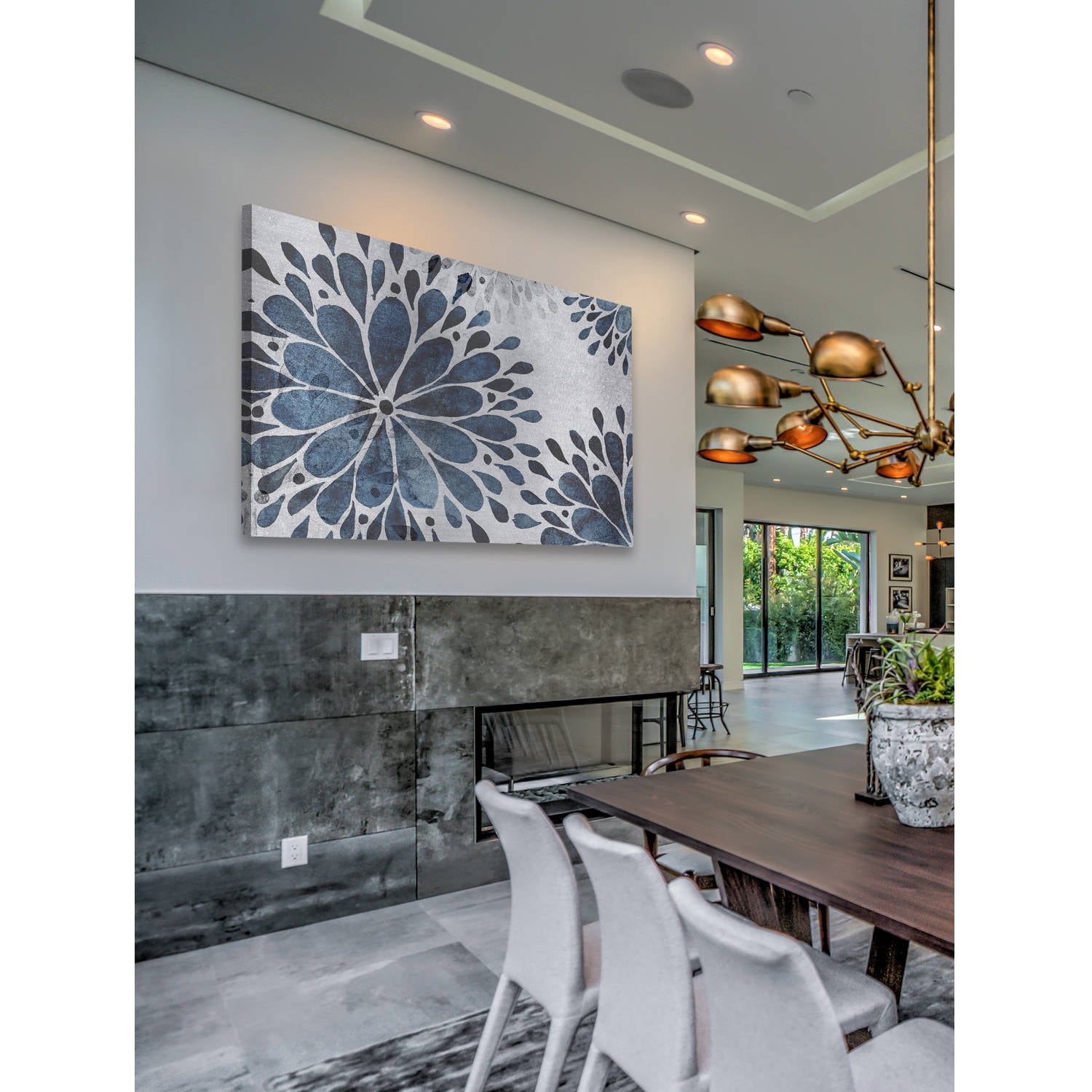 "Petal Splash" Painting Print on Wrapped Canvas