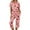 Pink, variant on Valentine's Day Womens Heart Pajama Set Heart Print Pajama Sets Short Sleeve and Capri Pants Women 2 Piece Sleepwears