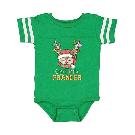 

Inktastic Gigi s Little Prancer Cute Reindeer with Ornaments Gift Baby Boy or Baby Girl Bodysuit