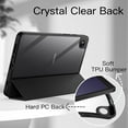thumbnail image 3 of JETech Case for Samsung Galaxy Tab A9 8.7-Inch 2023, Clear Transparent Hard PC Back, Protective Tri-Fold Stand Slim Tablet Cover (Black), 3 of 6