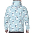 thumbnail image 7 of Fotbe Men's Hoodie with blue Scarf Bear Pattern - Kangaroo Pocket Pullover Hooded Sweatshirt, Perfect for Daily Wear, Travel, and Home-Small, 7 of 7