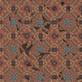 thumbnail image 1 of Ahgly Company Indoor Square Patterned Saffron Red Novelty Area Rugs, 3' Square, 1 of 6