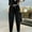 Black, variant on HUPOM Womens Wide Leg Pants Casual Pants For Women Trousers High Waist Rise Long Straight-Leg 5XL