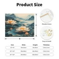 thumbnail image 2 of Picia Mountain Lotus Serenity Pattern Decorative Picture – Unique Wall Art, Modern Canvas Print for Trendy Interiors (Horizontal), 2 of 6
