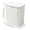 White, variant on Kitchen Hanging Trash Can Large Capacity Garbage Basket Wall Mounted Trash Bin with Lid for Bathroom,9.36x4.92x9.88 inch