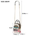 thumbnail image 2 of FORMRS Crossbody Bag for Women Quilted Travel Shoulder Cell Phone Purse with Chain Strap Handbag, Beige UFO, 2 of 7
