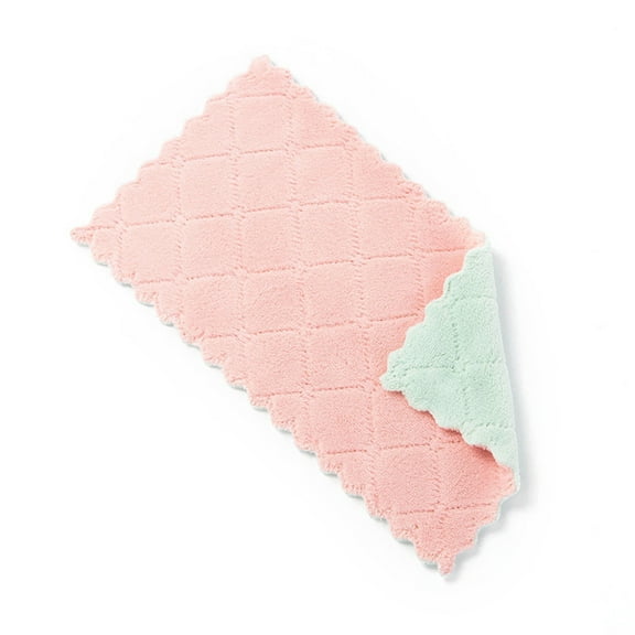 Clearance Wipes under $5 5PCS Rag Dish Cloth Water Absorption Thickening Pot Washing Towel Table Home Kitchen Dishcloth