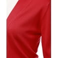 thumbnail image 4 of Doublju Women's 3/4 Sleeve Open Front Cropped Cardigan Sweaters (Plus Size Available), 4 of 4