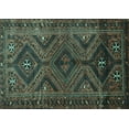 thumbnail image 1 of Ahgly Company Machine Washable Indoor Rectangle Persian Turquoise Blue Traditional Area Rugs, 7' x 10', 1 of 4