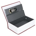 thumbnail image 3 of Pequeña caja fuerte de metal, caja fuerte de acero con forma de libro, caja fuerte para libros secretos, caja fuerte con forma de libro, rendimiento confiable Jadeshay A, 3 of 8