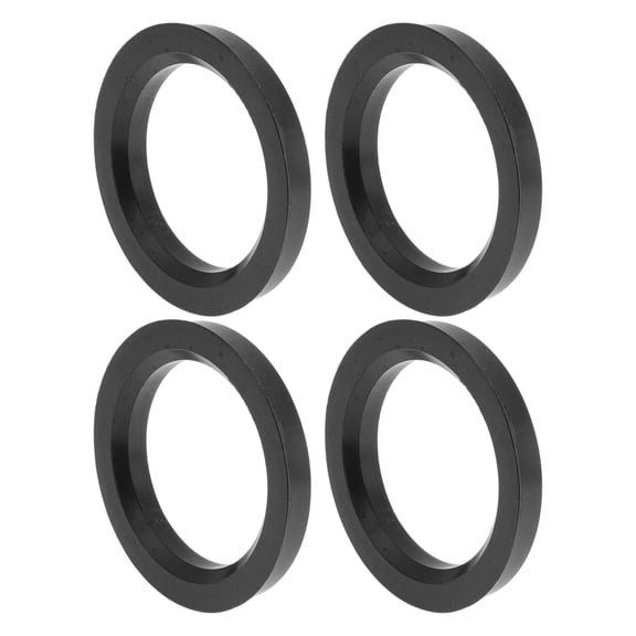76.1mm to 56.6mm Car Wheel Hub Centric Rings Black Polycarbonate Wheels Center Shaft Shock Absorbing Hubrings 4 Pcs