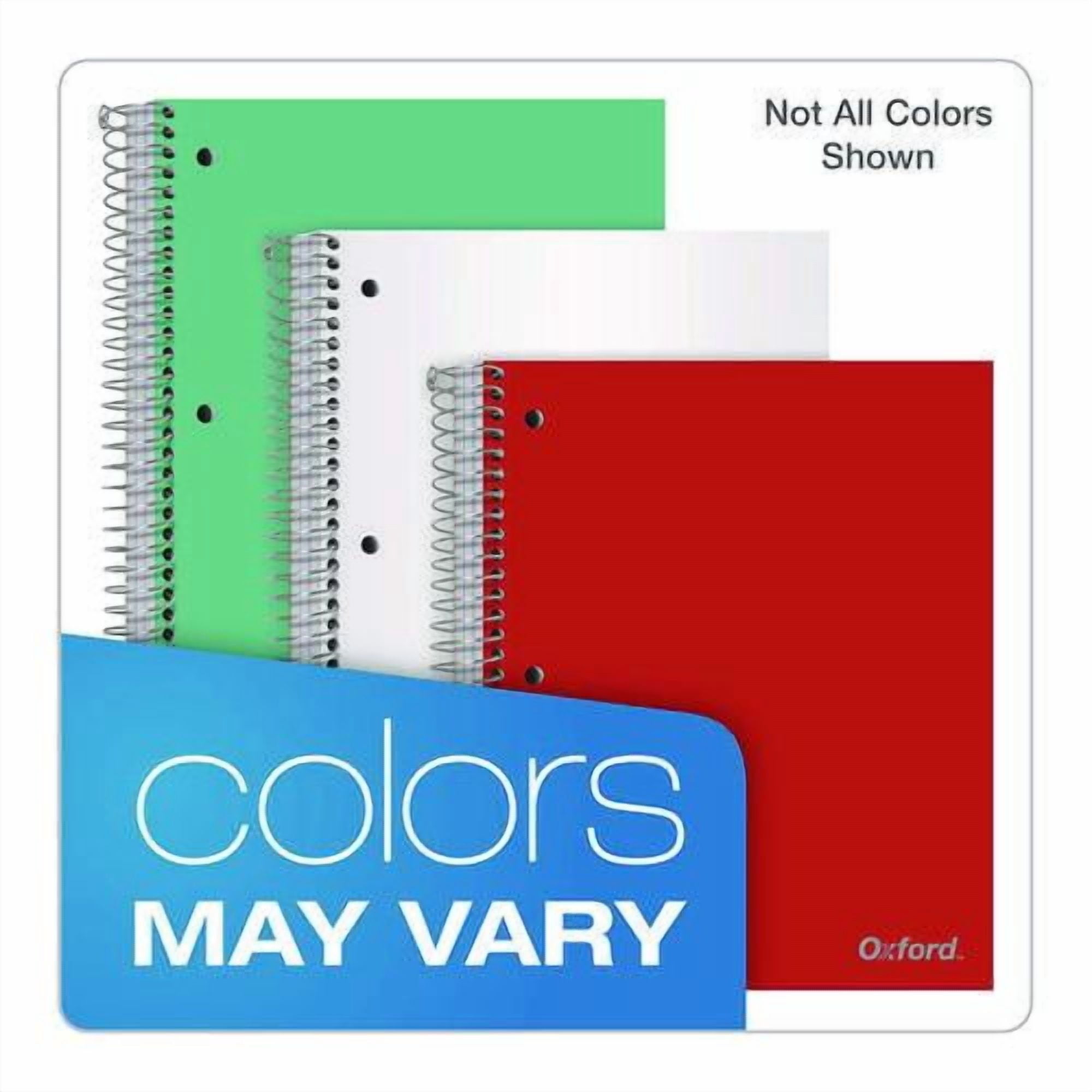 Three-Subject Notebook, Medium/College Rule, Randomly Assorted Cover Color, (150) 11 x 9 Sheets | Bundle of 2