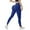 Blue, variant on Scrunch Leggings for Women Elastic High Waist Ribbed Tummy Control Workout Running Athletic Yoga Pants