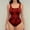 Red, variant on BLTIBY Tank Top Bodysuit for Women U Neck Printed Thong Jumpsuit Tummy Control Seamless Shapewear Comfy Fashion Bodysuits Sky Blue M
