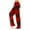 Red, variant on Women's Christmas Snowflakes and Trees Print Plush Pajama Pants, Soft and Comfortable Home Wear Trousers for Winter, Casual Sleepwear with Elastic Waist,Wine,M