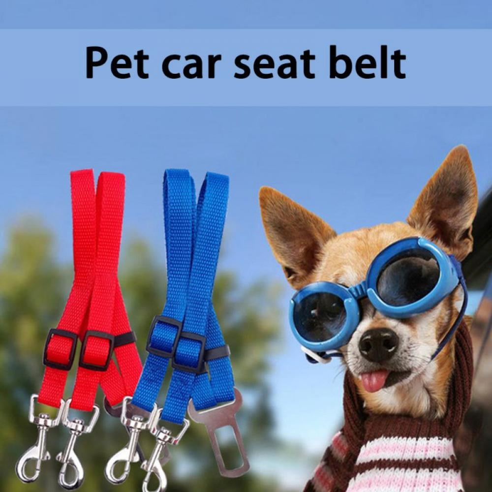 Double Dog Car Seat Belt, Dual Pet Vehicle Safety Seatbelt Adjustable