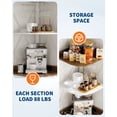 thumbnail image 2 of 68" Grey Corner Bar Cabinet with LED Lights & Power Outlet – 5-Tier Freestanding Wine Rack, Glass Door, Barn Door, Glass Holder, Rustic Industrial Wine Storage for Dining or Living Room – Color: Grey, 2 of 7