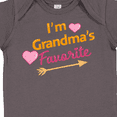 thumbnail image 4 of Inktastic I'm Grandma's Favorite with Arrow and Hearts in Pink Boys or Girls Baby Bodysuit, 4 of 5