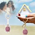 thumbnail image 7 of Fdelink a Keychain Keychain Turtle Diamond Turtle Keychain Key Ring Charm Diamond Keychain for Men and Women Pink, 7 of 7